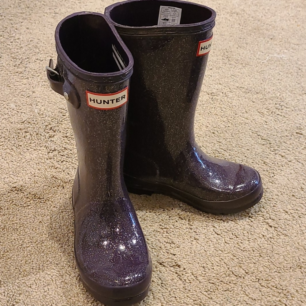 Worn once tall hunter boots